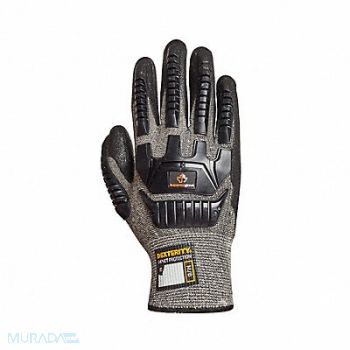 DEXTERITY Work Gloves Nitrile 3XL Black/Gray PR, 793WJ4