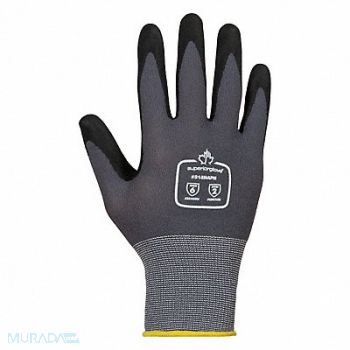 DEXTERITY Work Gloves Nitrile XS Black/Gray PK12, 793WF1