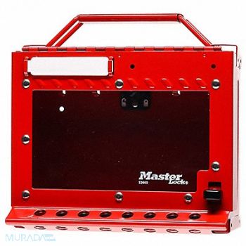 MASTER LOCK Group Lockout Box 6-7/8 H x 8-3/8 W, 491R31