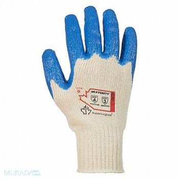 SUPERIOR GLOVE Knit Gloves Blue/White PK12, 55ND30