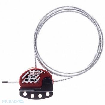 MASTER LOCK Adjustable Cble Lockout 3 ft 4 Lcks Max, 39L528
