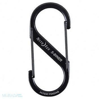 NITE IZE Double Gated Carabiner 2 in Black, 2EVK5