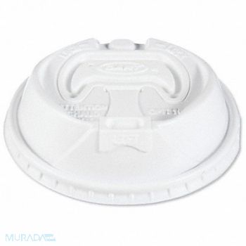 DART Disp Hot Cup Lid 10oz-24 oz White PK1000, 799LU5