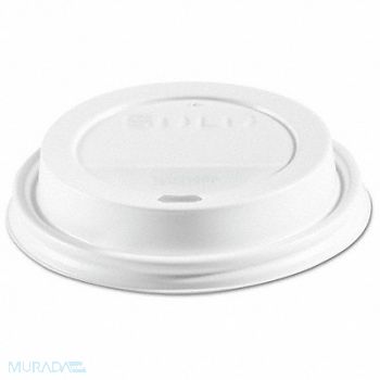 DART Disp Hot Cup Lid 10oz -24oz White PK1000, 799LU9