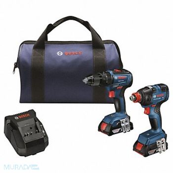 BOSCH Combo Kit 2-Tool 1/2 Drive Size 18V DC, 802GA3