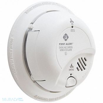 BRK CO2 and Smoke Alarm 9V Alkaline, 5KCY7