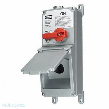 HUBBELL Disconnect Switch 30A 2000V, 6C655