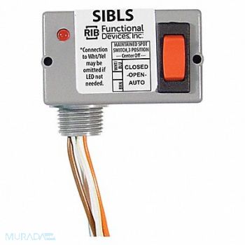 FUNCTIONAL DEVICES INC / RIB Prewired Rocker Switch LED SPDT 5A@30VDC, 21AM54