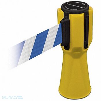 TENSABARRIER Tensacone Topper Yellow Belt Blue/White, 3YJC1