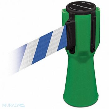 TENSABARRIER Tensacone Topper Green Belt Blue/White, 3YJC5