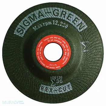 REX CUT Grinding Wheel 5 x 7/8 36 Grit, 65HM83