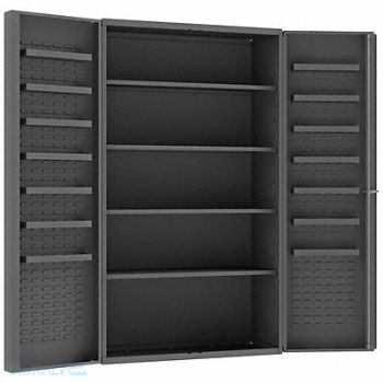 DURHAM MFG Bin Cabinet 84 x48 x24 Gray 0Bns, 1UBJ4