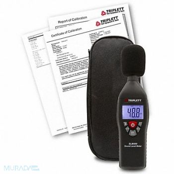 TRIPLETT Noise Meter with NIST Type 2 w/ Battery, 794UD8