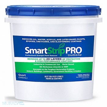 DUMOND Paint Remover 0.25gal Bucket Water Base, 499L62