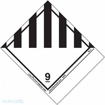 LABELMASTER DOT Container Placard PK500, 807CJ9