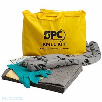 BRADY SPC ABSORBENTS Spill Kit Universal Yellow, 42X753