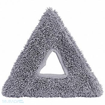 UNGER Washing Pad Microfiber 1 in H Gray PK5, 801CH4