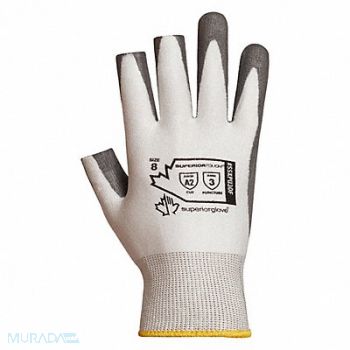 SUPERIOR GLOVE Coated Glove Open Finger Size 7 PR, 347HZ1