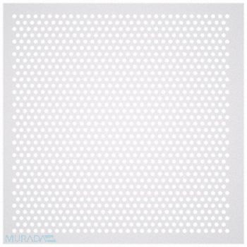 AMERICAN LOUVER Perforated Diffuser Square Plastic PK5, 54ZF53