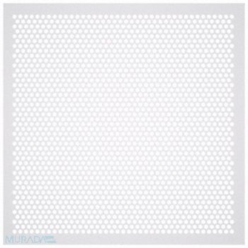 AMERICAN LOUVER Perforated Diffuser Square Plastic PK5, 54ZF57
