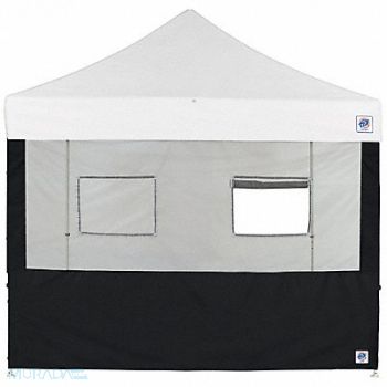 E-Z UP Food Booth Sidewall Black 10 ft H, 800J39