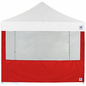 E-Z UP Food Booth Sidewall Red 13 ft H, 800J53