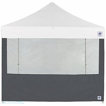 E-Z UP Food Booth Sidewall Gray 13 ft H, 800J54