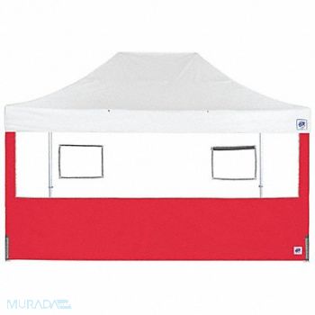 E-Z UP Food Booth Sidewall Red 15 ft W 15 ft H, 800J61