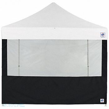 E-Z UP Food Booth Sidewall Black 8 ft W 8 ft H, 800J69