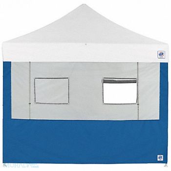 E-Z UP Food Booth Sidewall Blue 8 ft W 8 ft H, 800J72