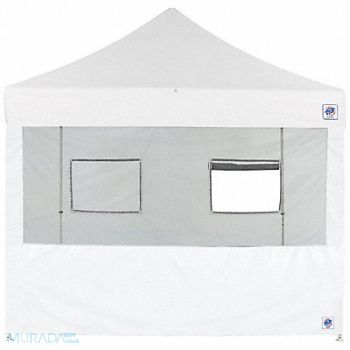 E-Z UP Food Booth Sidewall White 8 ft W 8 ft H, 800J75