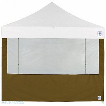 E-Z UP Food Booth Sidewall Green 8 ft W 8 ft H, 800J76