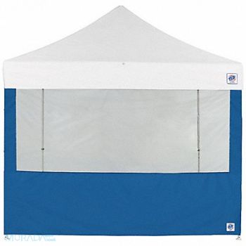 E-Z UP Food Booth Sidewall Blue 8 ft W 8 ft H, 800J77
