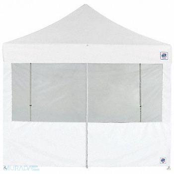 E-Z UP Food Booth Middle Zipper Sidewall White, 800J86