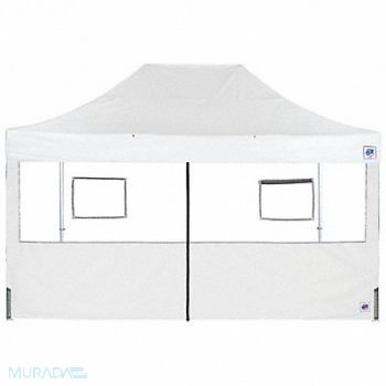 E-Z UP Food Booth Middle Zipper Sidewall White, 800J92