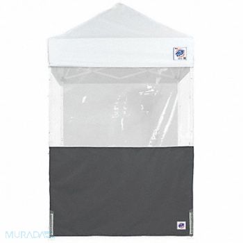 E-Z UP Panorama Sidewall Gray 5 ft W 5 ft H, 800JC9