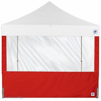 E-Z UP Panorama Sidewall Red 8 ft W 8 ft H, 800JD4