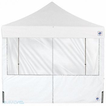 E-Z UP Panorama Middle Zipper Sidewall White, 800JE2