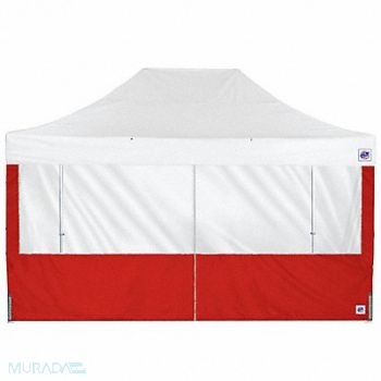 E-Z UP Panorama Middle Zipper Sidewall Red, 800JE6