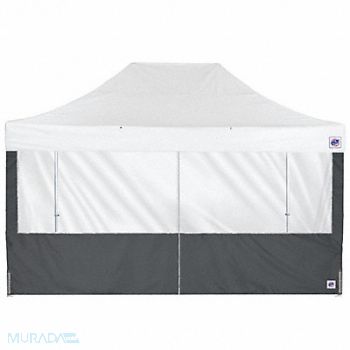 E-Z UP Panorama Middle Zipper Sidewall Gray, 800JE7