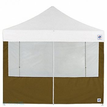E-Z UP Food Booth Middle Zipper Sidewall Green, 800JF7