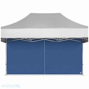 E-Z UP Middle Zipper Sidewall Blue 15 ft H, 800JJ0