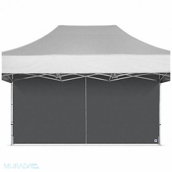 E-Z UP Middle Zipper Sidewall Gray 15 ft H, 800JJ2