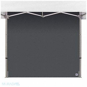 E-Z UP HUB Sidewall Gray 8 ft W 15 ft H, 800JJ8