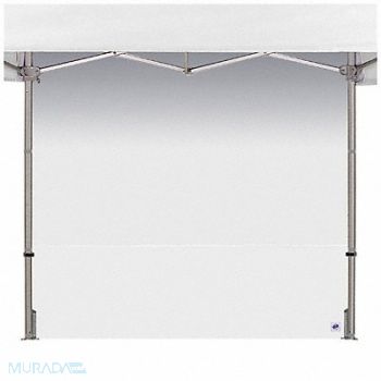 E-Z UP HUB Sidewall White 8 ft W 15 ft H, 800JJ9