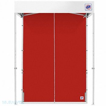 E-Z UP Middle Zipper Sidewall Red 5 ft W 5 ft H, 800JK2
