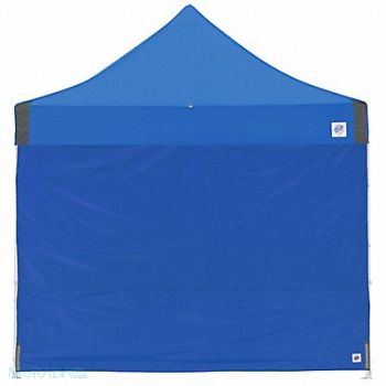 E-Z UP Professional Sidewall Blue 10 ft H, 800JK7