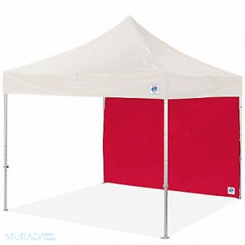 E-Z UP Sidewall Red 10 ft W 10 ft H, 800JT9