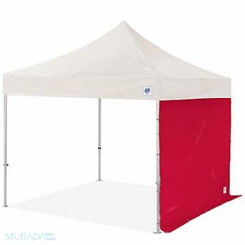 E-Z UP Sidewall Red 10 ft W 10 ft H, 800JU2