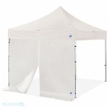 E-Z UP Sidewall White 10 ft W 10 ft H, 800JU6